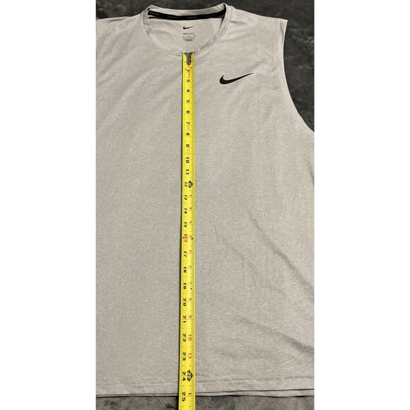 LARGE Nike Dri-Fit Gray Sleeveless Top Style CZ1184-073 - Picture 5 of 7